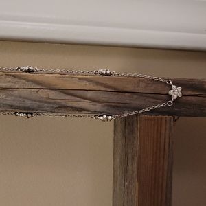 Costume silver necklace